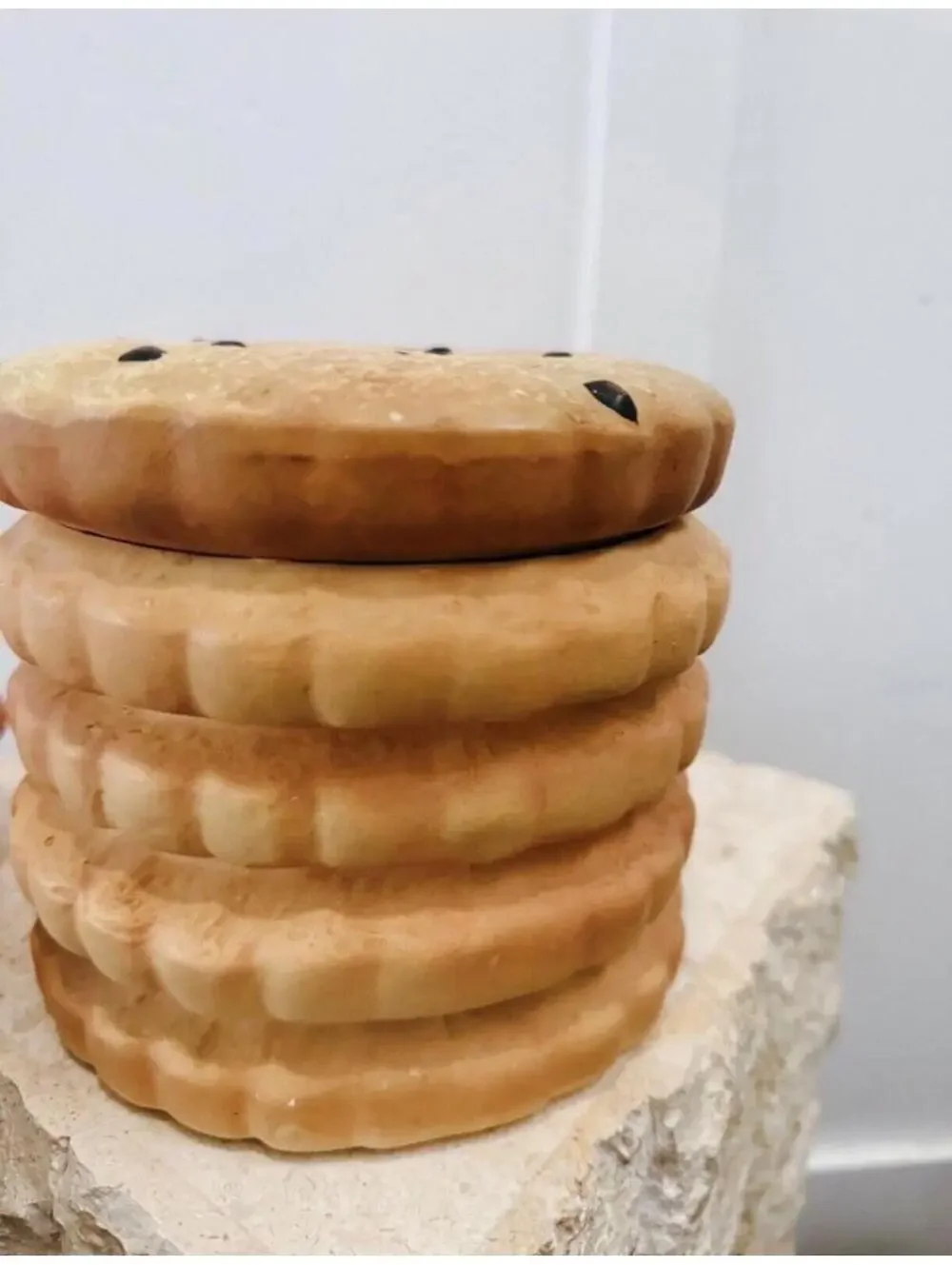 (P) Super Rare Vintage Holt Howard Chocolate Chip Cookie Jar Japan Maximalist